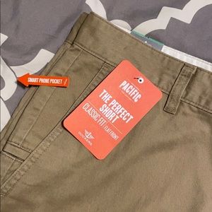 Dockers Perfect Short Classic Fit Flat Front sz34